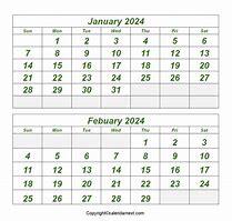 Image result for January February Calendar