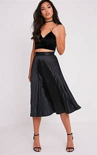 Image result for Silky Pleated Skirt
