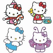 Image result for Hello Kitty Group Clip Art