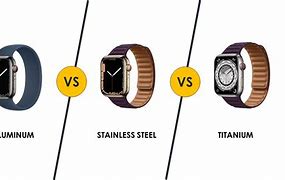 Image result for Apple Watch 7 Aluminum vs Stainless Steel