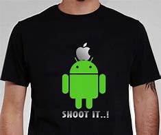 Image result for iOS vs Android T-Shirts