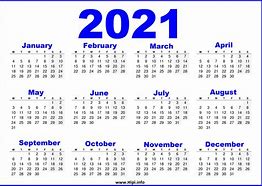 Image result for British Calendar 2021
