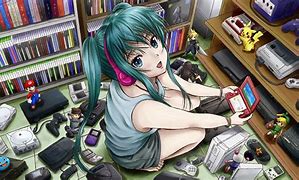 Image result for Anime Gamer Girl Poster