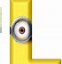 Image result for Minion Alphabet M with Black Background