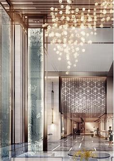 Amaze you visitors with your entryway and lobby design and Mid-century modern lighting ideas from DelightFULL |… | Lobby design, Hotel interiors, Hotel lobby design