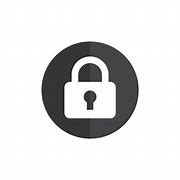 Image result for Lock Icon Black Background