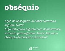 Image result for obsequio