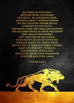 Image result for 1 Peter 5 8 11