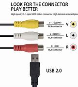 Image result for USB Cable to RCA Plug