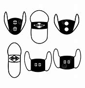 Image result for Face Mask Designs Black and White