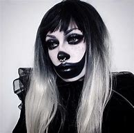Image result for Black and White Clown Makeup