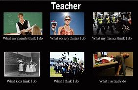 Image result for Teachers What People Think I Do