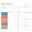 Image result for Daily Lesson Plan Template