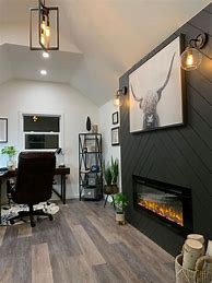Image result for Home Office with Fireplace