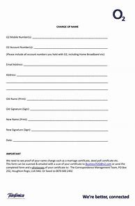 Image result for Name Change Form Template