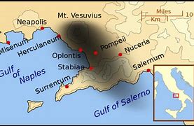 Image result for Pompeii Volcano Effect Map