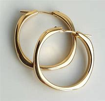 Image result for 18K Gold Hoop Earrings