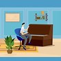 Image result for Cartoon Person Playing Piano