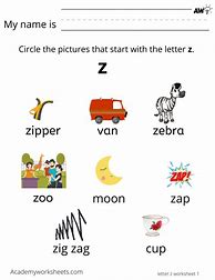 Image result for Z Words for Kids