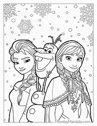 Image result for Anna Elsa Olaf Sven Coloring Pages