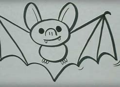 Image result for Step by Step Bat Drawing