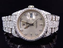 Image result for Men's Gold Watch with Diamonds