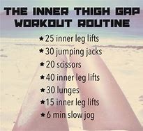 Image result for Thigh Gap Workout Plan