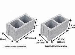 Image result for Concrete CMU Block Size