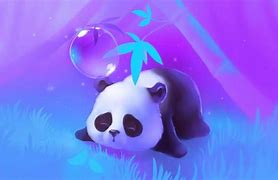 Image result for Purple Panda Cute