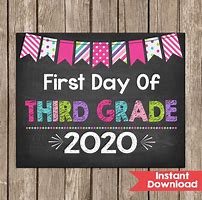 Image result for First Day of School 3rd Grade