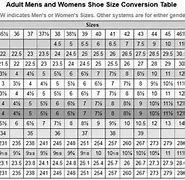 Image result for Wide Width Shoe Size Chart