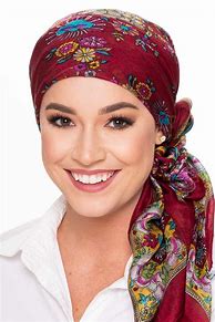 Image result for Silk Triangle Scarf Hair