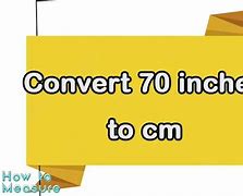 Image result for How Big Is 70Cm
