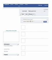 Image result for Empty Facebook Template
