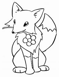 Image result for Cute Kawaii Fox Coloring Pages