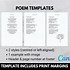 Image result for 6X9 Poetry Book Template