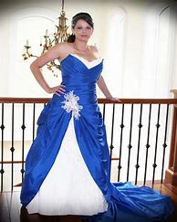 Image result for Blue Wedding Dress Plus Size
