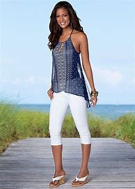 Image result for Outfits with Capri Leggings