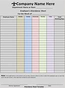 Image result for Attendance Sheet Template Word