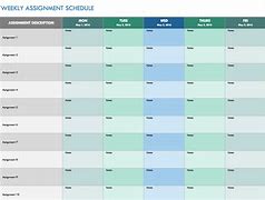 Image result for Month Schedule Template Excel
