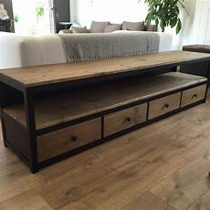 meuble tv et rangement pour meuble tv acier noir et bois 4 tiroirs meubles et meuble tv et rangement pour meuble tv acier noir et bois 4 tiroirs meubles et