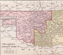 Image result for Oklahoma Indian Territory Map