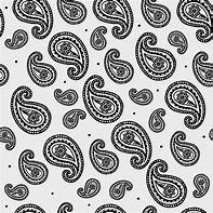 Image result for Paisley Pattern Black and White Vector