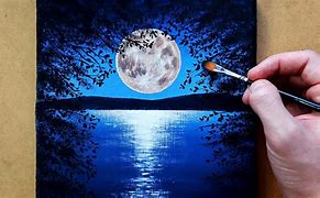 Image result for Acrylic Painting for Beginners Moon