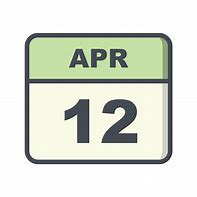 Image result for April 12 Calendar Icon