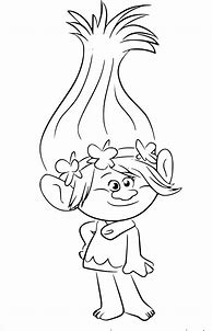 Image result for Princess Poppy Trolls Coloring