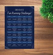 Image result for 30-Day Running Challenge Calendar