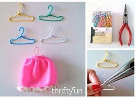 Image result for How to Make a Barbie with Paper Clip Hanger