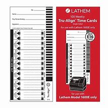 Image result for Lathem Weekly Time Cards