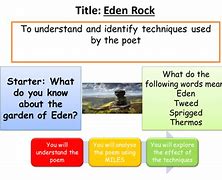 Image result for Eden Rock Poem
